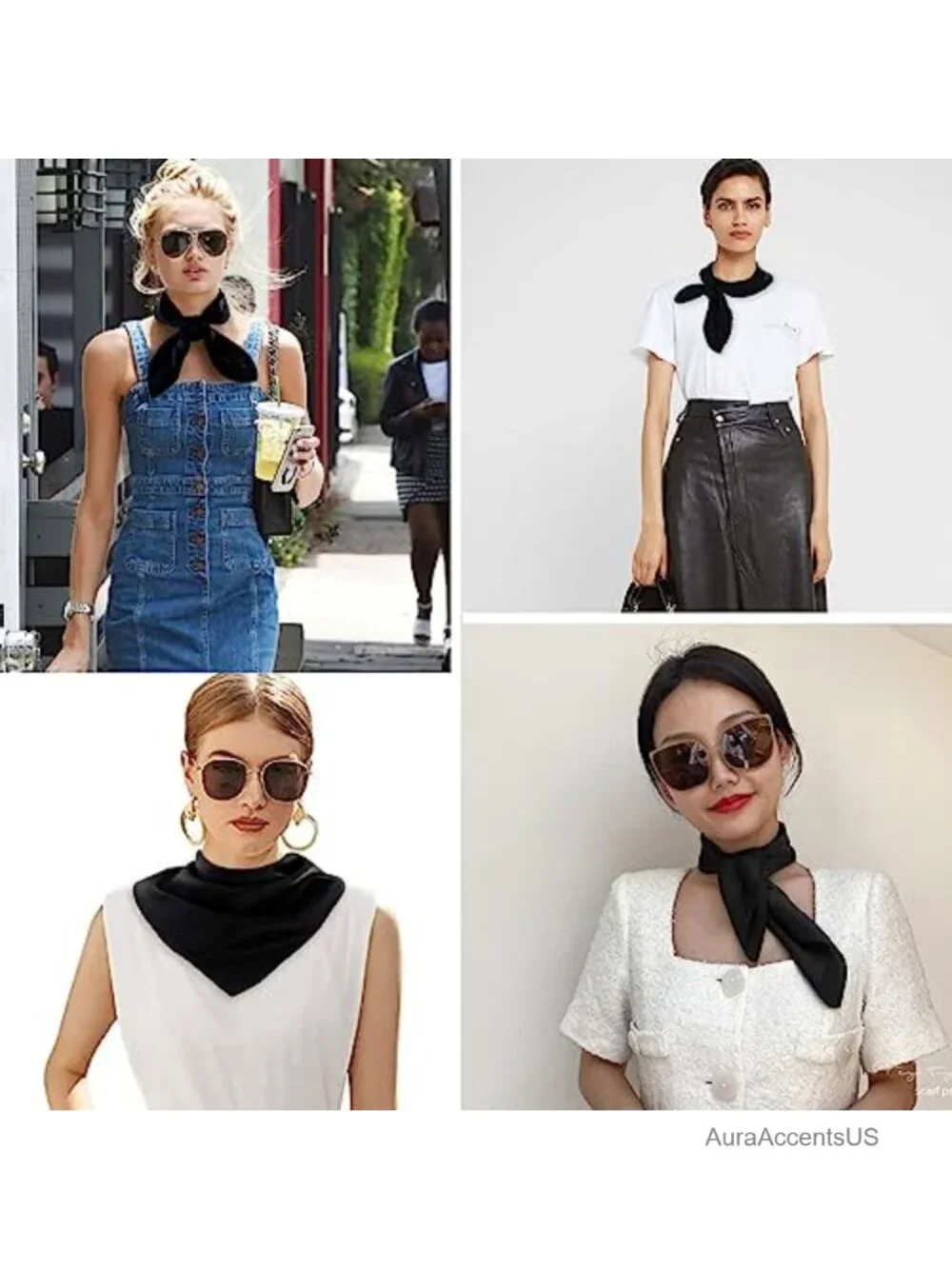 100% Mulberry Silk Square Scarf Neckerchief Gift Box